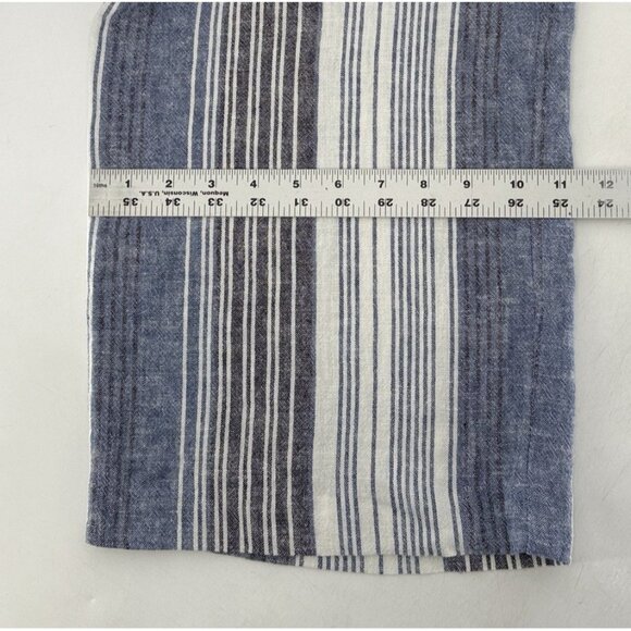 Maurices Plus Size Linen Blend Wide Leg Pull On Cropped Pants‎ Sz 2 Coastal Boho - Picture 9 of 11